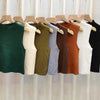 Summer Fashion Half Turtleneck Knitted Tank Top for Women
