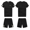 Summer Breathable Sports Suit Men's Quick-Drying Loose Fit T-Shirt & Shorts Set