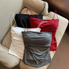 Women’s Korean Style Halter Top with Built-In Bra Casual Summer Tank