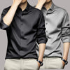 Men's Long Sleeve Non-Iron Wrinkle-Resistant Business Dress Shirt